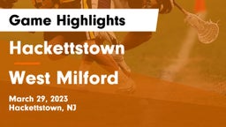 Hackettstown  vs West Milford  Game Highlights - March 29, 2023
