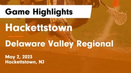 Hackettstown  vs Delaware Valley Regional  Game Highlights - May 2, 2023