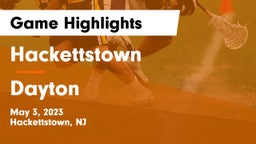 Hackettstown  vs Dayton  Game Highlights - May 3, 2023