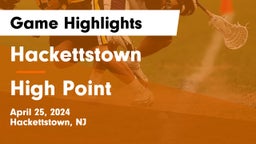 Hackettstown  vs High Point  Game Highlights - April 25, 2024