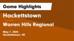 Hackettstown  vs Warren Hills Regional  Game Highlights - May 7, 2024