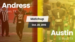 Matchup: Andress  vs. Austin  2016