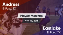 Matchup: Andress  vs. Eastlake  2016