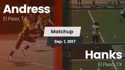 Matchup: Andress  vs. Hanks  2017