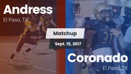 Matchup: Andress  vs. Coronado  2017