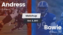 Matchup: Andress  vs. Bowie  2017