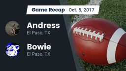 Recap: Andress  vs. Bowie  2017