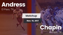 Matchup: Andress  vs. Chapin  2017