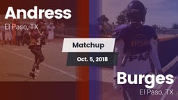 Matchup: Andress  vs. Burges  2018