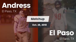 Matchup: Andress  vs. El Paso  2018