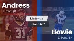 Matchup: Andress  vs. Bowie  2018