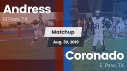 Matchup: Andress  vs. Coronado  2019