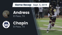 Recap: Andress  vs. Chapin  2019