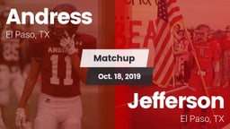 Matchup: Andress  vs. Jefferson  2019