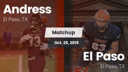 Matchup: Andress  vs. El Paso  2019