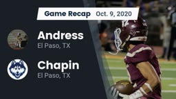 Recap: Andress  vs. Chapin  2020