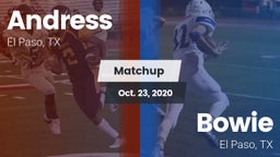 Matchup: Andress  vs. Bowie  2020