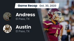 Recap: Andress  vs. Austin  2020