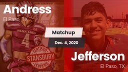 Matchup: Andress  vs. Jefferson  2020