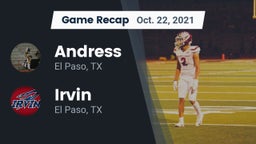 Recap: Andress  vs. Irvin  2021