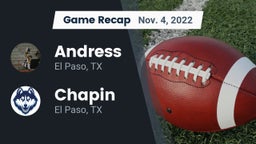 Recap: Andress  vs. Chapin  2022