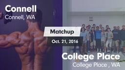 Matchup: Connell  vs. College Place   2016