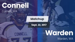 Matchup: Connell  vs. Warden  2017
