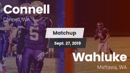 Matchup: Connell  vs. Wahluke  2019