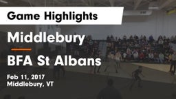 Middlebury  vs BFA St Albans Game Highlights - Feb 11, 2017