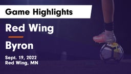 Red Wing  vs Byron  Game Highlights - Sept. 19, 2022
