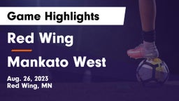 Red Wing  vs Mankato West  Game Highlights - Aug. 26, 2023