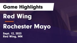 Red Wing  vs Rochester Mayo  Game Highlights - Sept. 12, 2023
