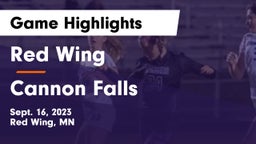 Red Wing  vs Cannon Falls  Game Highlights - Sept. 16, 2023