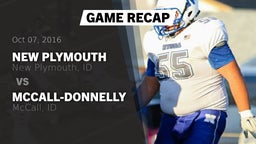 Recap: New Plymouth  vs. McCall-Donnelly  2016