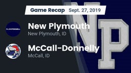 Recap: New Plymouth  vs. McCall-Donnelly  2019