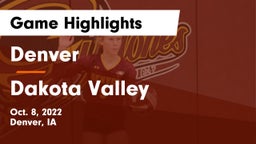 Denver  vs Dakota Valley Game Highlights - Oct. 8, 2022