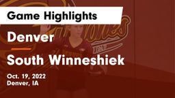 Denver  vs South Winneshiek  Game Highlights - Oct. 19, 2022