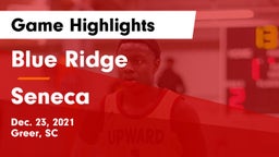 Blue Ridge  vs Seneca  Game Highlights - Dec. 23, 2021