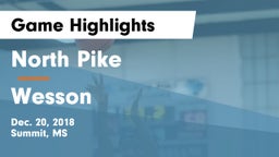 North Pike  vs Wesson Game Highlights - Dec. 20, 2018