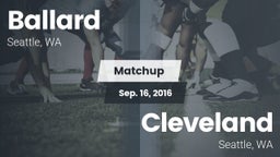 Matchup: Ballard  vs. Cleveland  2016