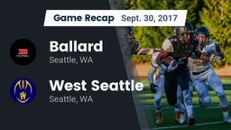 Recap: Ballard  vs. West Seattle  2017
