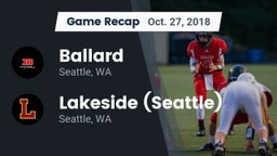 Recap: Ballard  vs. Lakeside  (Seattle) 2018