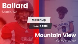 Matchup: Ballard  vs. Mountain View  2018