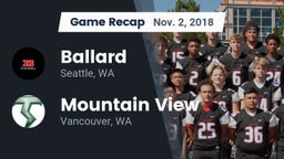 Recap: Ballard  vs. Mountain View  2018