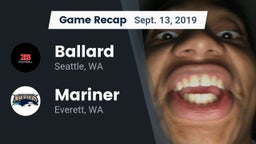 Recap: Ballard  vs. Mariner  2019