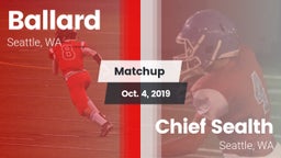 Matchup: Ballard  vs. Chief Sealth  2019