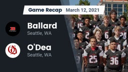 Recap: Ballard  vs. O'Dea  2021