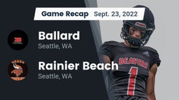 Recap: Ballard  vs. Rainier Beach  2022