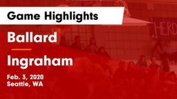 Ballard  vs Ingraham  Game Highlights - Feb. 3, 2020
