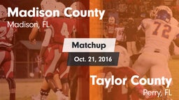 Matchup: Madison County High  vs. Taylor County  2016